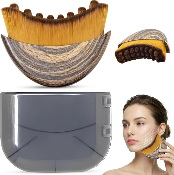 Cheeky Contour Brush – Lymphatic Massage for Face & Body Sculpting
